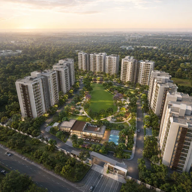 Sattva Jigani aerial overview - 432-unit gated community in Jigani